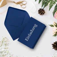 Faltkarten SET mit Brief-Umschlägen DIN A6 / C6 in Dunk