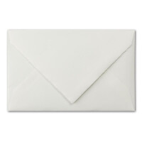 50 Stück C5 Vintage Briefumschläge, Büttenpapier, 16,2 x 22,9 cm, Weiß halbmatt - gefütterte Kuverts - edle Bütten Hüllen mit Innenfutter - blickdicht