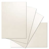 ARTOZ 25x Bastelkarte DIN A4 - Farbe: tortilla (creme / Eier