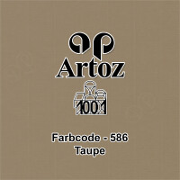 ARTOZ 25x DIN A5 Faltkarten - Taupe (Braun) gerippt 148 x 21