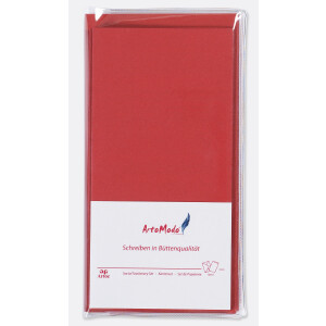 Artoz SET DIN LANG Farbe: Rot 10x Klappkarten und 10x Briefumschläge aus der Serie Artoz 1001 vereint im SET ArtoModo Format: 220 x 210 mm