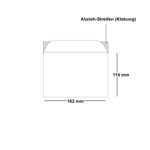 ARTOZ 25x Briefumschläge DIN C6 Ivory Elfenbein (Creme) - 16,2 x 11,4 cm - haftklebend - gerippte Kuverts ohne Fenster - Serie Artoz 1001