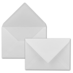 50x Briefumschläge DIN C5 - 16,2 x 22,9 cm - Weiß mit gerippter Struktur - 100 Gramm pro m² - Kuverts mit Strukturprägung - Nassklebung - GUSTAV NEUSER