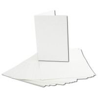 50x faltbares Einlege-Papier für B6 Doppelkarten - hoch