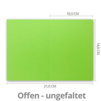 Faltkarten SET mit Brief-Umschlägen DIN A6 / C6 in Hell