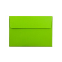 200x Briefumschläge Hell-Grün DIN C6 Format 11,4 x 16,2 cm - Haftklebung - Kuverts ohne Fenster - Weihnachten, Grußkarten & Einladungen - Für A6 & A4 Papier