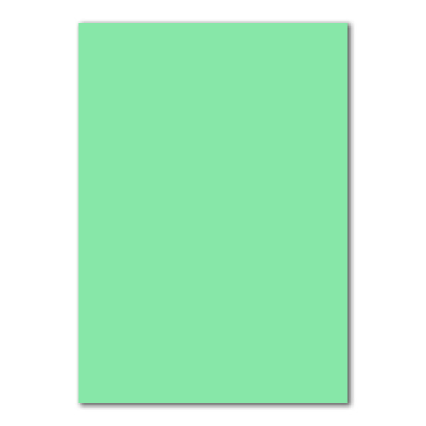 100 DIN A4 Papierbogen Planobogen - Mintgrün (Grün) - 160 g/m² - 21 x 29,7 cm - Bastelbogen Ton-Papier Fotokarton Bastel-Papier Ton-Karton - FarbenFroh