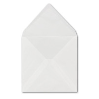 Briefumschläge Quadratisch - 146 x 146 mm Transparent-Weiß - 100 Stück Durchsichtige Umschläge - 100 g/m² - milchig - Nassklebung - GUSTAV NEUSER