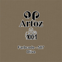 ARTOZ 50x Briefumschläge DIN B6 Olive (Braun) - 12,5 x 17,8 cm - Nassklebung - gerippte Kuverts ohne Fenster - Serie Artoz 1001