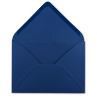 200 Brief-Umschläge - Nachtblau / Dunkel-Blau - DIN C6 