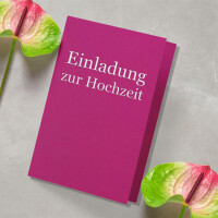 DIN A5 Faltkarten - Amarena-Violett - 25 Stück - Einlad
