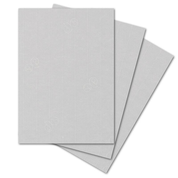 ARTOZ 50x Bastelpapier - Lichtgrau - DIN A4 297 x 210 mm - 220 Gramm pro m² - Edle Egoutteur-Rippung - Hochwertiges Designpapier Urkundenpapier Bastelkarton