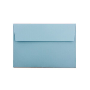 75x Briefumschläge Hell-Blau DIN C6 Format 11,4 x 16,2 cm - Haftklebung - Kuverts ohne Fenster - Weihnachten, Grußkarten & Einladungen - Für A6 & A4 Papier