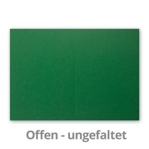 100 Faltkarten B6 - Dunkel-Grün - PREMIUM QUALITÄT - 11,5 x 17 cm - sehr formstabil - für Drucker geeignet! - Qualitätsmarke: NEUSER FarbenFroh!!
