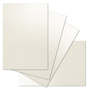 ARTOZ 25x Briefbogen DIN A4 ohne Falz - Farbe: tortilla (Creme) - 21x29,7 cm - 118 g/m² - Einzelkarten - Einladungs-Karten - Serie Green-Line