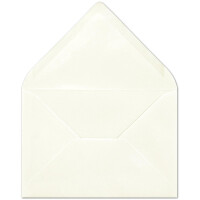 100 Brief-Umschläge - Natur-Weiß - DIN C6 - 114 x
