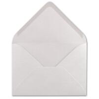 100 Brief-Umschläge - Natur-Weiß - DIN C6 - 114 x 162 mm - Kuverts mit Nassklebung ohne Fenster für Gruß-Karten & Einladungen - Serie FarbenFroh