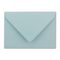 100 Briefumschläge in Hellblau mit weißem Innenfutter - Kuverts in DIN B6 Format  - 12,5 x 17,6 cm - Seidenfutter - Nassklebung