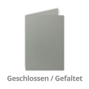 25 Faltkarten B6 - Graphit - Dunkelgrau - PREMIUM QUALITÄT - 11,5 x 17 cm - sehr formstabil - für Drucker geeignet! - Qualitätsmarke: NEUSER FarbenFroh
