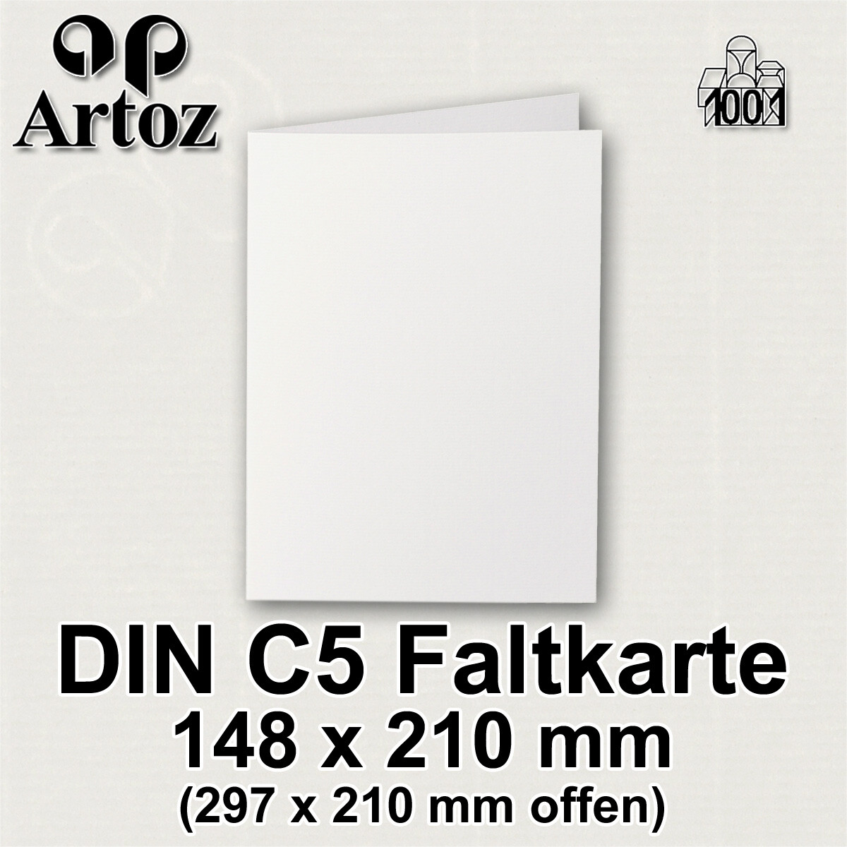 Papier Cartonné ARTOZ Ivoire A4 220g/m² - 25 Feuilles Avec Nervure Egoutteur Pour Créations Et Invitations