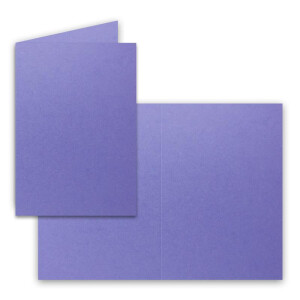 50 Faltkarten B6 - Violett - PREMIUM QUALITÄT - 11,5 x 17 cm - sehr formstabil - für Drucker geeignet! - Qualitätsmarke: NEUSER FarbenFroh!!