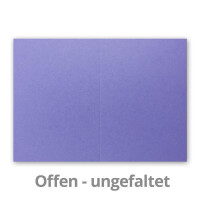 50 Faltkarten B6 - Violett - PREMIUM QUALITÄT - 11,5 x 17 cm - sehr formstabil - für Drucker geeignet! - Qualitätsmarke: NEUSER FarbenFroh!!