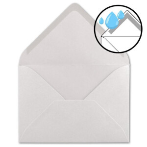 50x DIN B6 Faltkarten Set mit Umschlägen - Naturweiss (Weiß) - 115 x 170 mm - ideal für Einladungskarten, Hochzeit, Taufe, Kommunion, Konfirmation - Marke: FarbenFroh