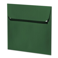 ARTOZ 50x quadratische Briefumschläge racing green (Grün) 100 g/m² - 16 x 16 cm - Kuvert ohne Fenster - Umschläge mit Haftklebung