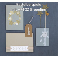 ARTOZ 50x Doppelkarten DIN B6 - Farbe: savannah (hellbraun) 