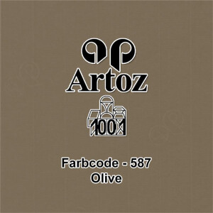 ARTOZ 50x quadratische Faltkarten - Olive (Braun) - 155 x 155 mm Karten blanko zum Selbstgestalten - 220 g/m² gerippt
