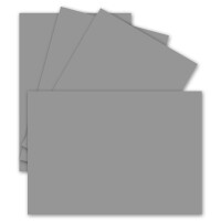 100 Einzel-Karten DIN A6 - 10,5 x 14,8 cm - 240 g/m² - Graphitgrau / Dunkel-Grau - Tonkarton - Bastelpapier - Bastelkarton- Bastel-karten - blanko Postkarten