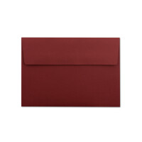 100x Briefumschläge Dunkel-Rot DIN C6 Format 11,4 x 16,