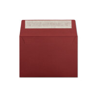 100x Briefumschläge Dunkel-Rot DIN C6 Format 11,4 x 16,