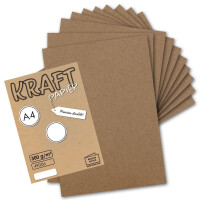 300x Vintage Kraftpapier - DIN A4 21 x 29,7 cm - 210 x 297 m