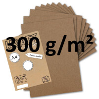 300x Vintage Kraftpapier - DIN A4 21 x 29,7 cm - 210 x 297 m