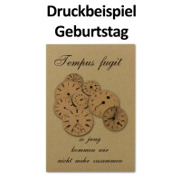 50x Vintage Kraftpapier Falt-Karten DIN B6 - 120 x 169 mm - 