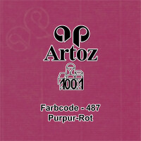 ARTOZ 50x Briefumschläge DIN B6 Purpurrot (Rot) - 12,5 x 17,8 cm - Nassklebung - gerippte Kuverts ohne Fenster - Serie Artoz 1001