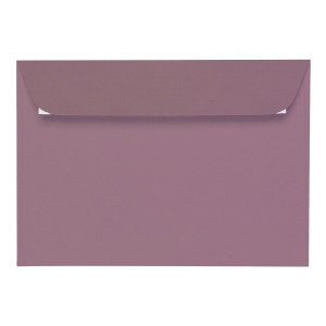 ARTOZ 50x Briefumschläge DIN C6 Holunder (Lila) - 16,2 x 11,4 cm - haftklebend - gerippte Kuverts ohne Fenster - Serie Artoz 1001