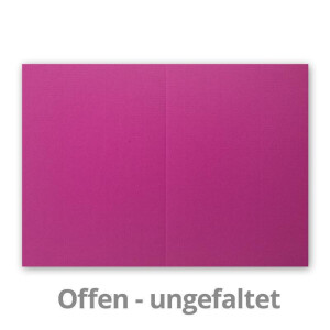 50x Faltkarten B6 - Amarena - PREMIUM QUALITÄT - 11,5 x 17 cm - sehr formstabil - für Drucker geeignet! - Qualitätsmarke: NEUSER FarbenFroh!