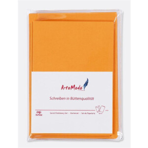 Artoz SET A6 / C6 Farbe: Orange 10x Klappkarten und 10x Briefumschläge Serie Artoz 1001 im SET ArtoModo Format: 162 x 114 mm