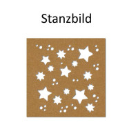 Artoz - Fliegender Stanzer - Motiv Sterne - Stanzfläche ca. 4,5 x 4,5 cm