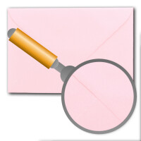 100 Brief-Umschläge mit Wellenschnitt - Rosa - DIN C5 -
