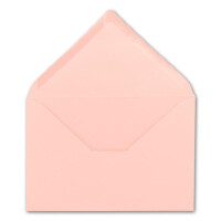 100 Brief-Umschläge mit Wellenschnitt - Rosa - DIN C5 - 16,2 x 22,9 cm - 120 gr - mit wellenförmigen Rändern - Nassklebung - FarbenFroh by GUSTAV NEUSER