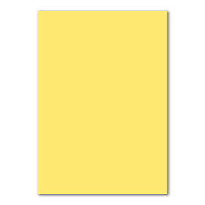 50 DIN A4 Papierbogen Planobogen - Zitronengelb (Gelb) - 160 g/m² - 21 x 29,7 cm - Ton-Papier Fotokarton Bastel-Papier Ton-Karton - FarbenFroh