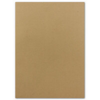 50x DIN A4 Papier - Sandbraun (Kraftpapier Braun) - 110 g/m² - 21 x 29,7 cm - Ton-Papier Fotokarton Bastel-Papier Ton-Karton - FarbenFroh