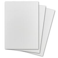 20 Stück DIN A4 Karton gehämmert - Farbe: Weiss - 29,7 x 21 cm - 250 Gramm pro m² - Einzelkarte ohne Falz - Ideal zum Basteln, Scrapbooking, Grußkarte