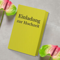 DIN A5 Faltkarten - Limette - Limettengrün - 25 St&uuml