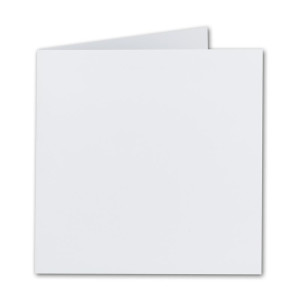 Quadratische Falt-Karten 15 x 15 cm - Hochweiß - 25 Stück - formstabil - für Drucker geeignet - für Grußkarten, Einladungen & mehr