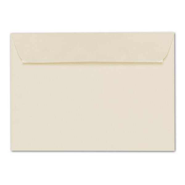ARTOZ 25x Briefumschläge DIN C5 Creme (Chamois) - 229 x 162 mm Kuvert ohne Fenster - Umschläge selbstklebend haftklebend - Serie Artoz 1001