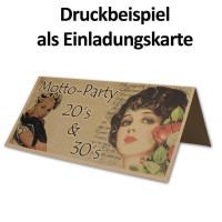100x Vintage Kraftpapier Falt-Karten SET mit Umschlägen DIN Lang - 100 x 210 mm - braun - Recycling - Klapp-Karten blanko - UmWelt by GUSTAV NEUSER